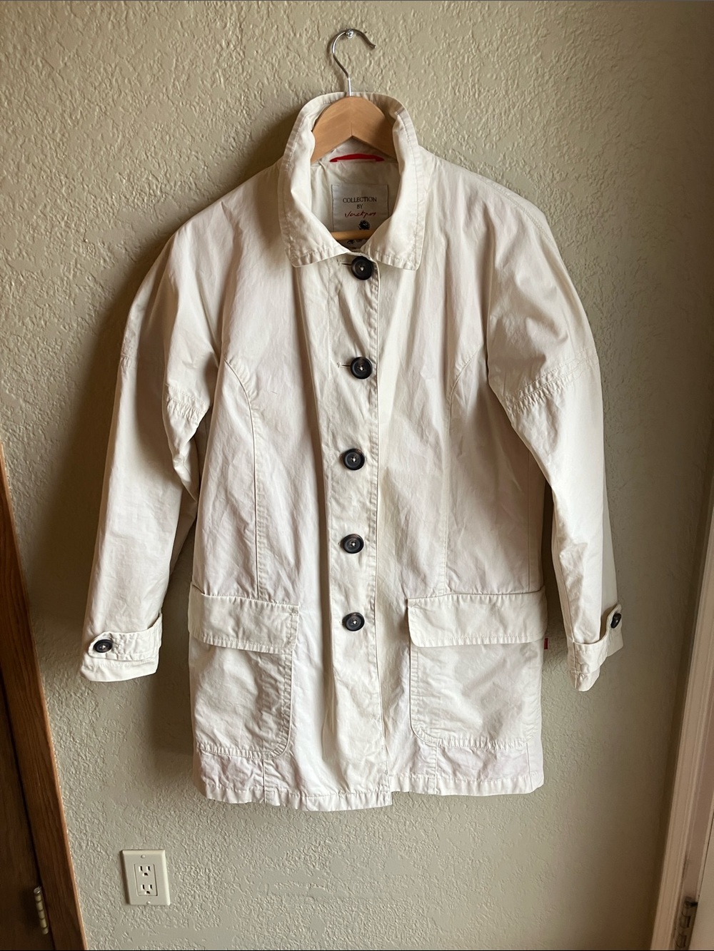 Collection by Jackpot Cream Single-Breasted Trench Coat